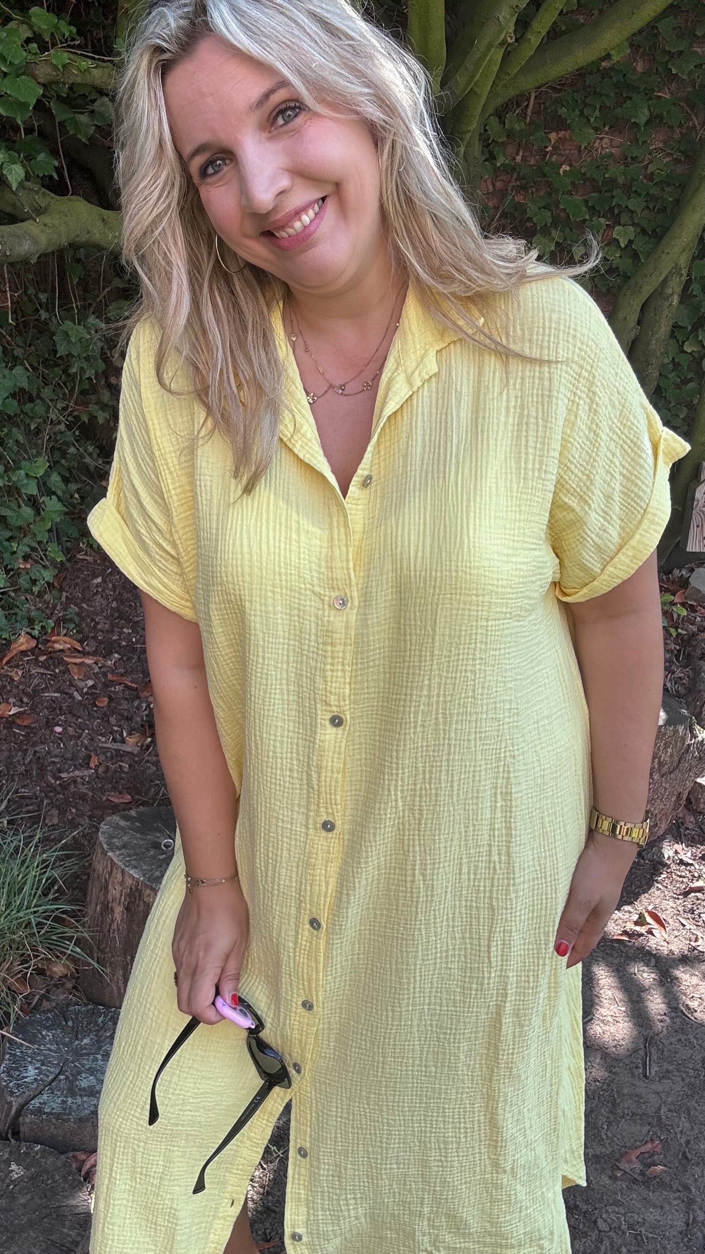 Justine jurk - geel