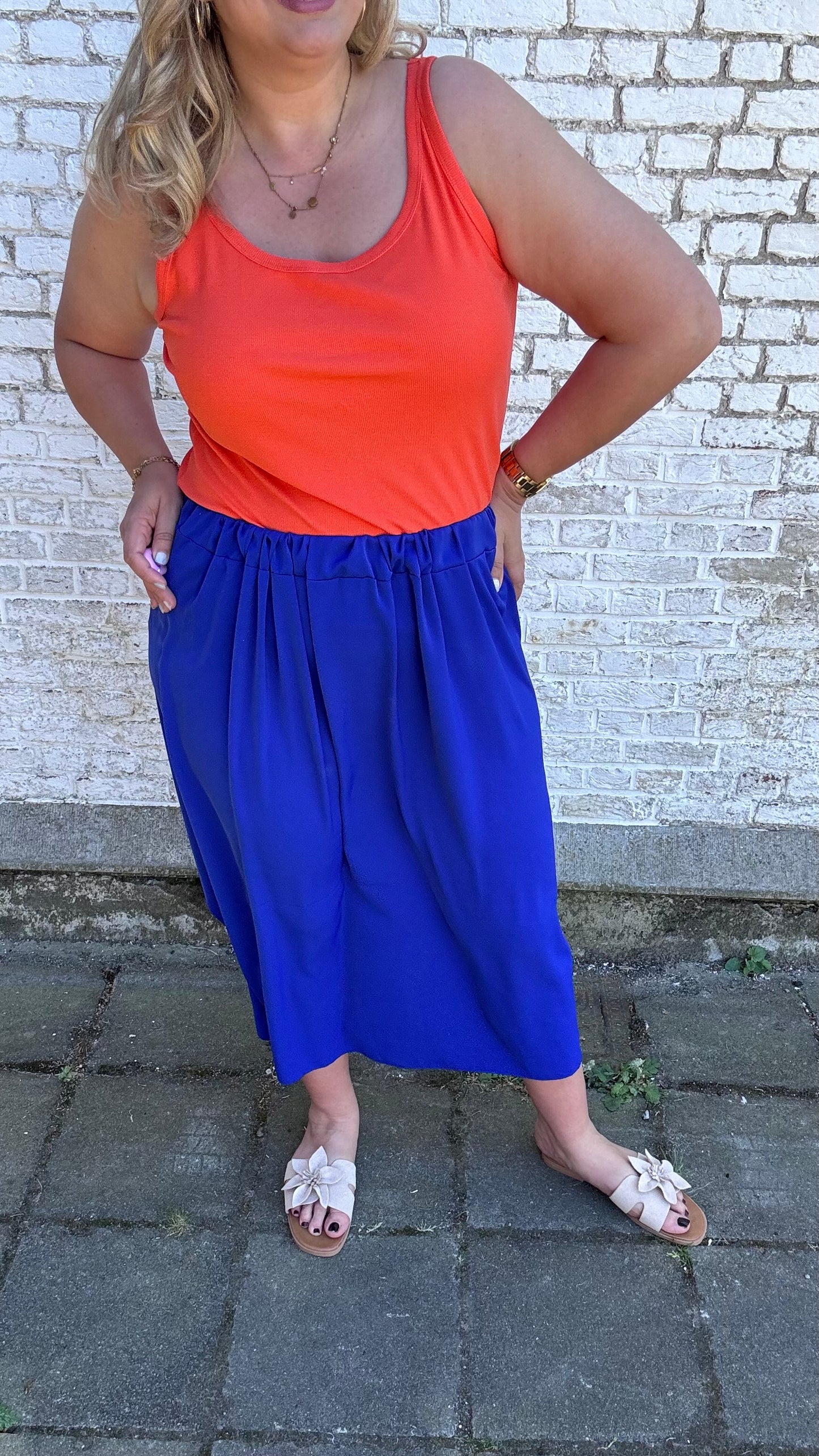 Ella rok - Kobaltblauw