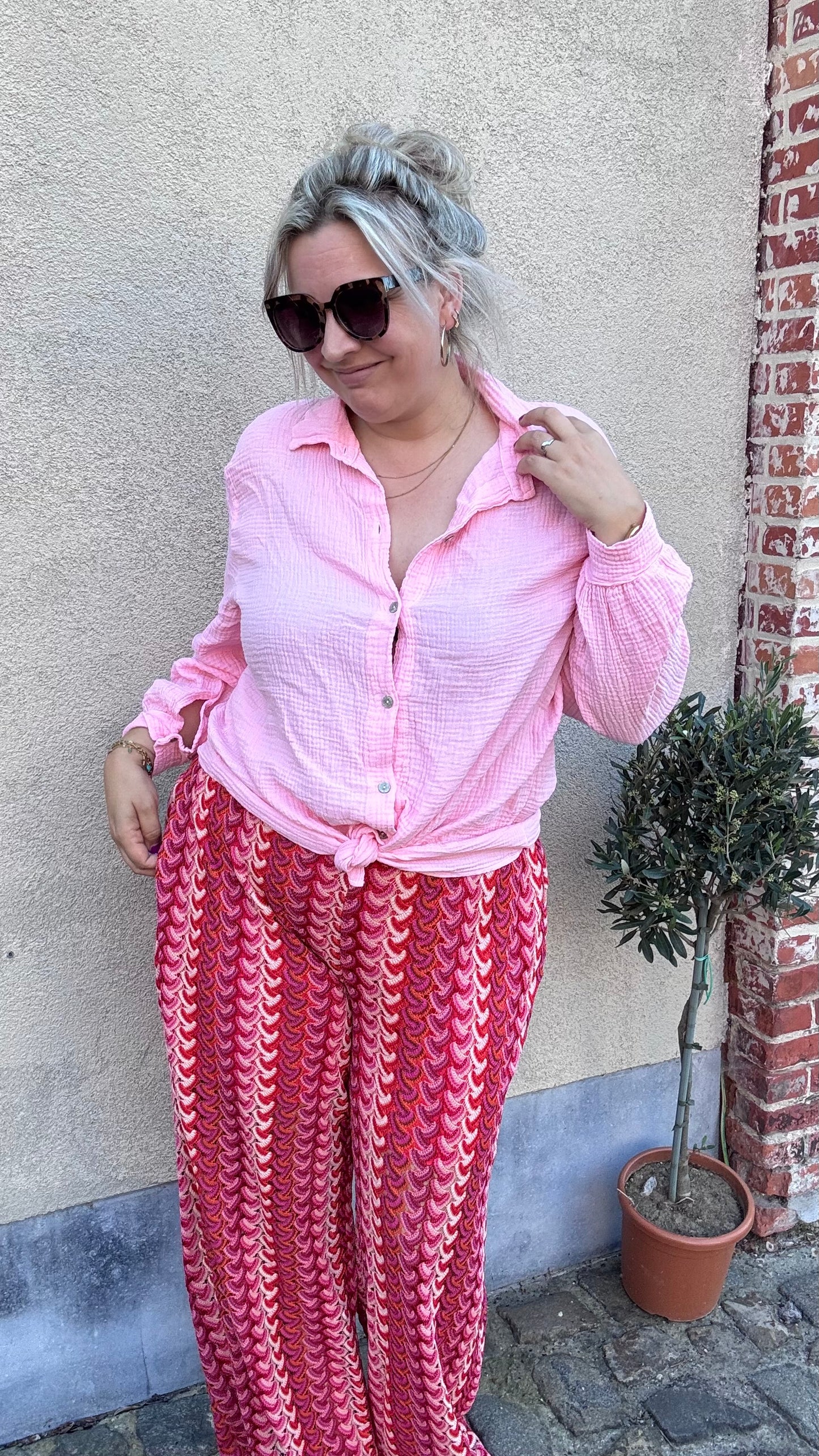 Tetra blouse - Roze