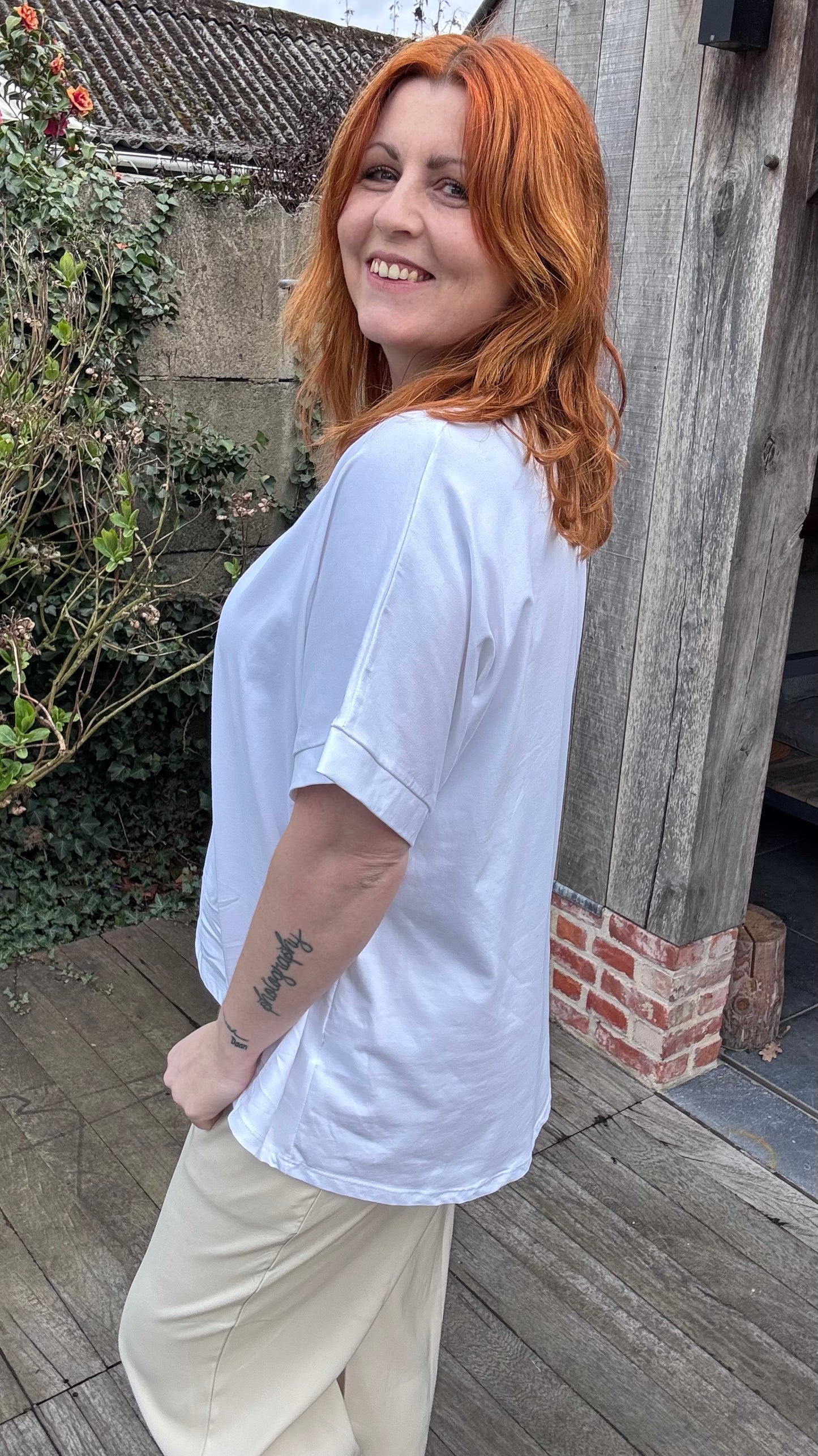Loose Tina shirt - Wit