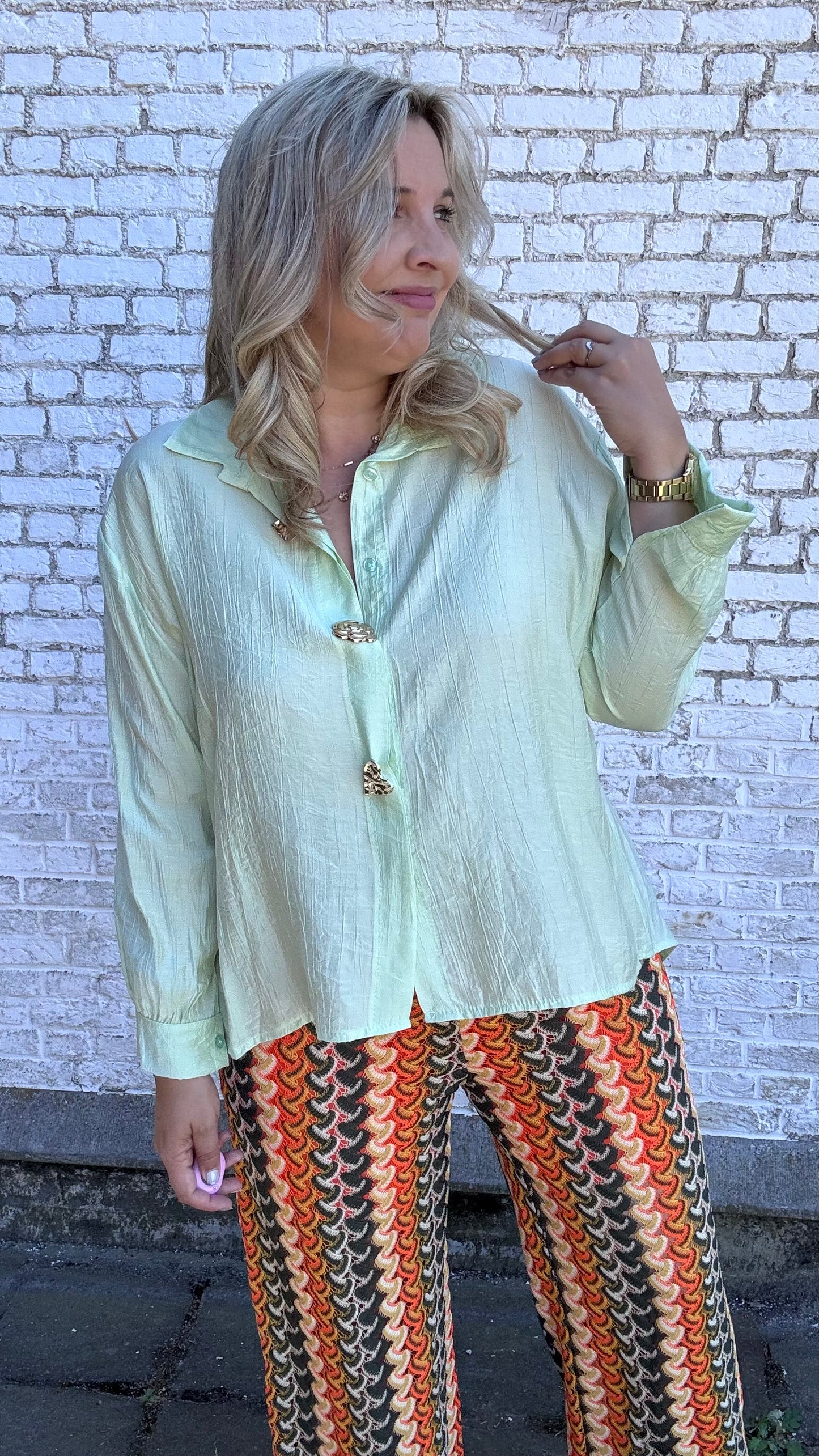 Veerle blouse - Groen