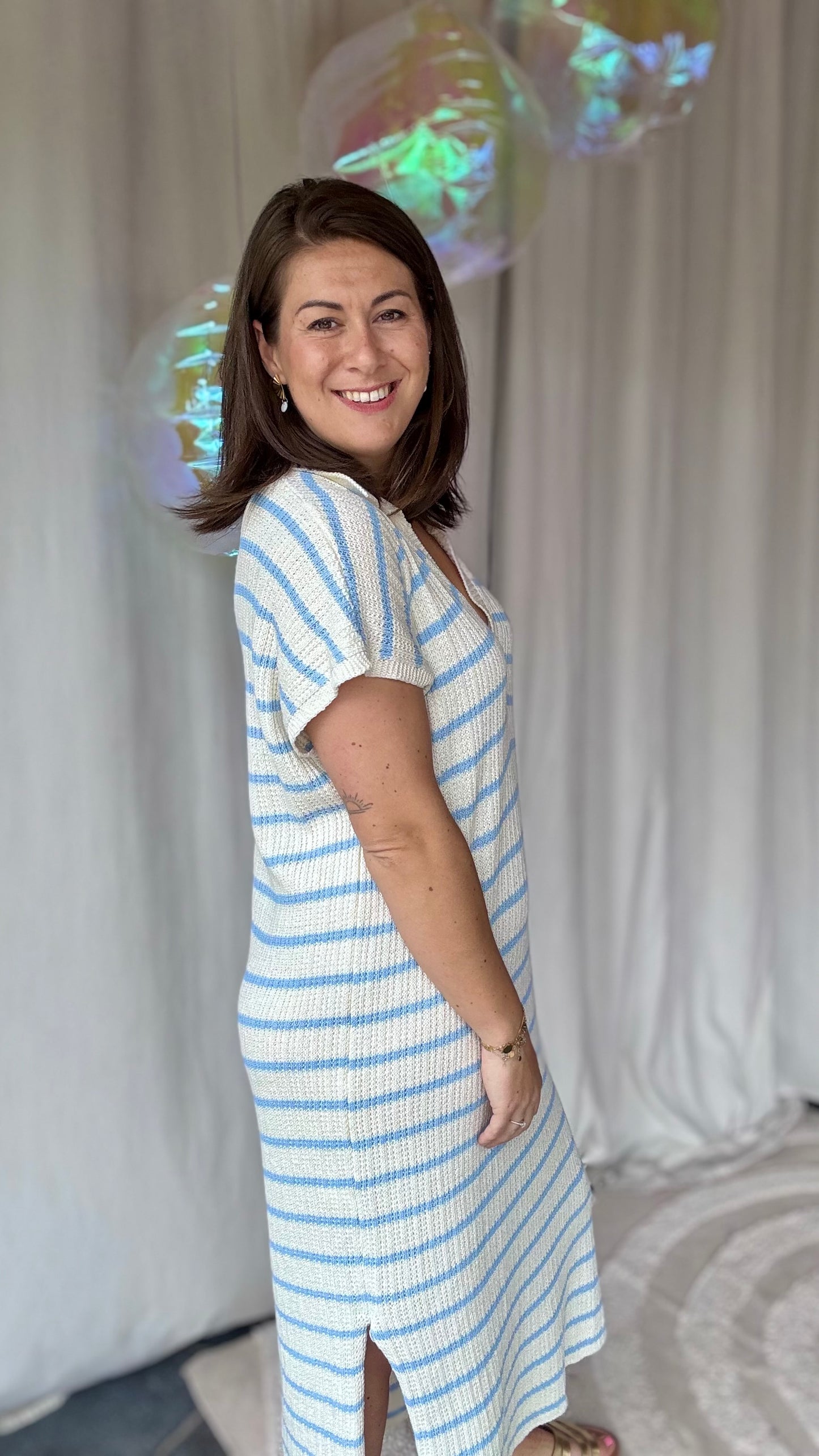 Coastal crochet blauw