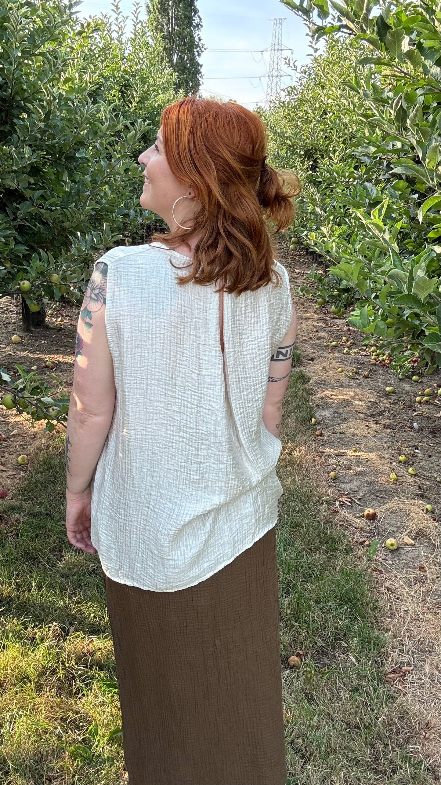 Effen top - Beige