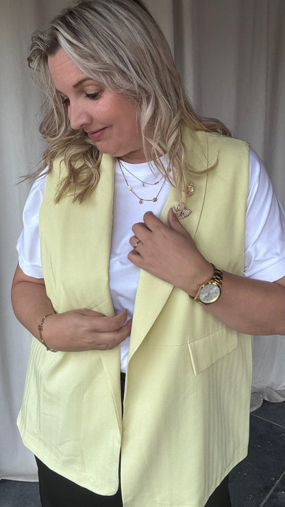 Attitude blazer - geel