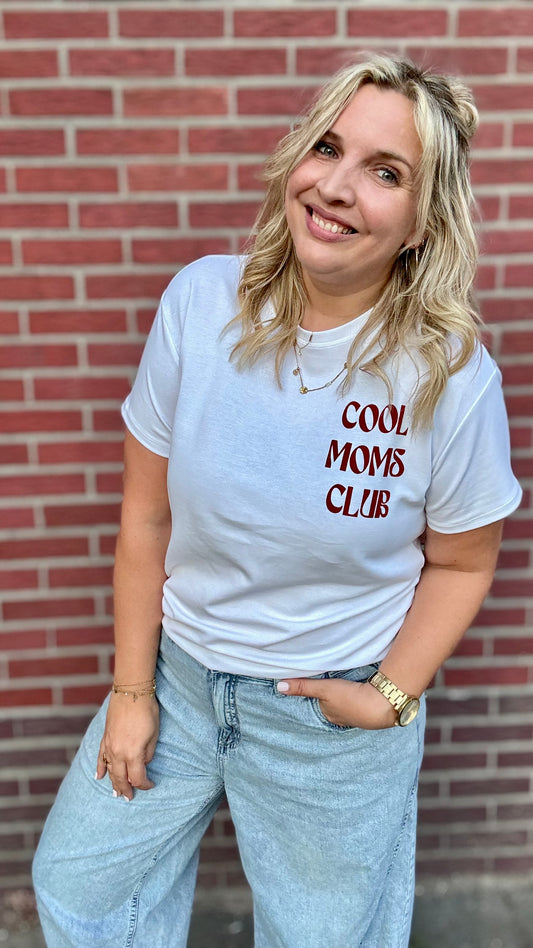 Cool moms club Shirt - Wit