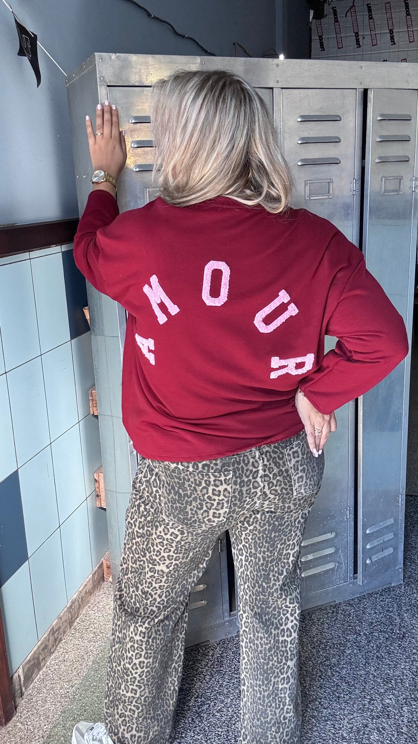 Amour sweater - Burgundy