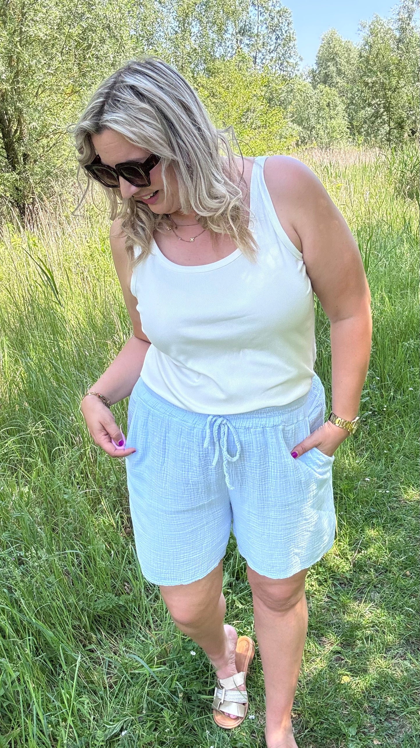 Tetra short - Blauw