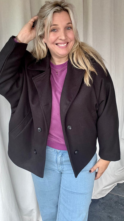 Vicky mantel - Zwart