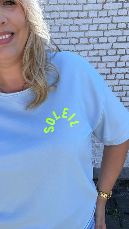 Soleil shirt leopard - Blauw