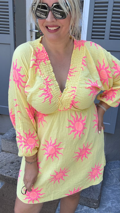 Fiesta dress geel