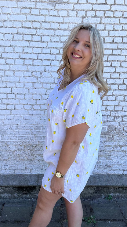 Lemon dress - wit