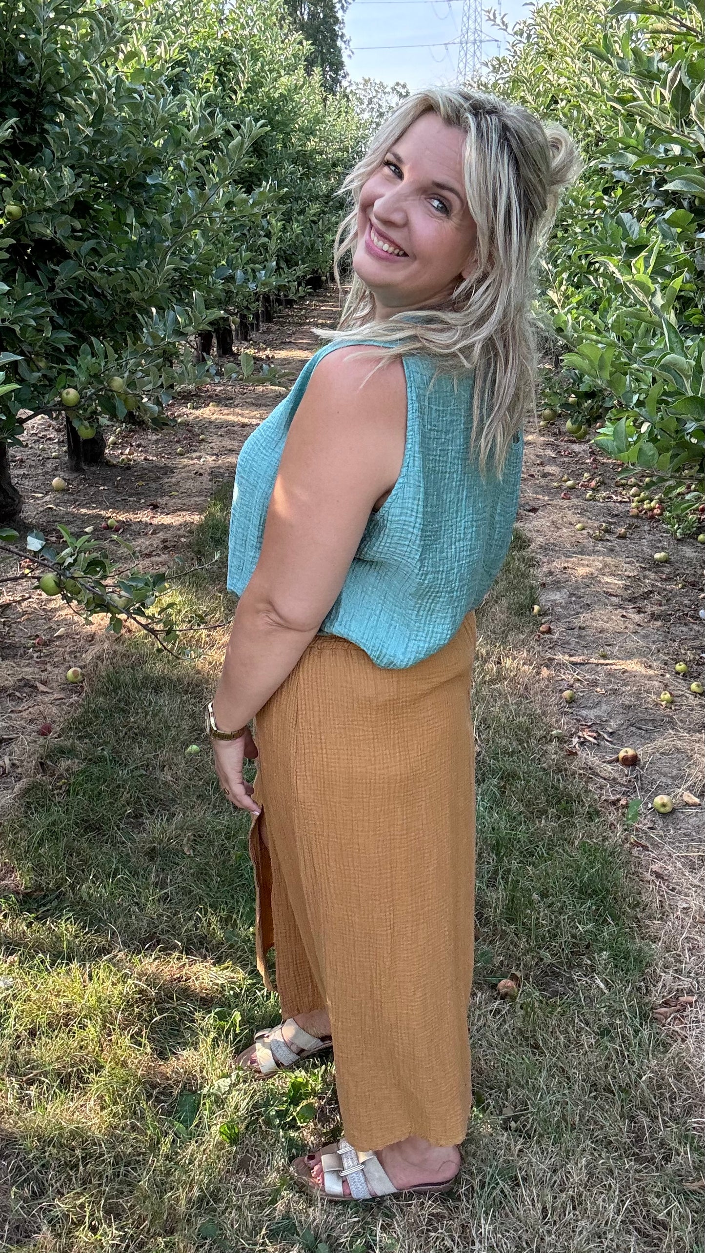 Effen top - Mint
