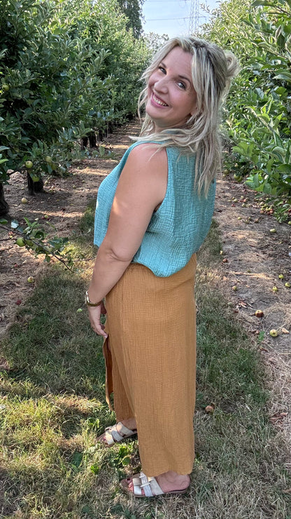 Effen top - Mint