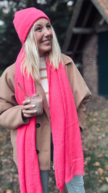 Maïté sjaal - Fuchsia