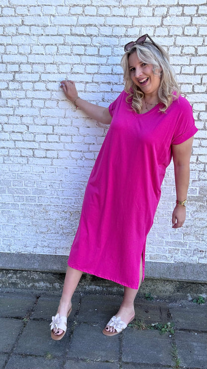 Shauni shirtdress - Fuchsia