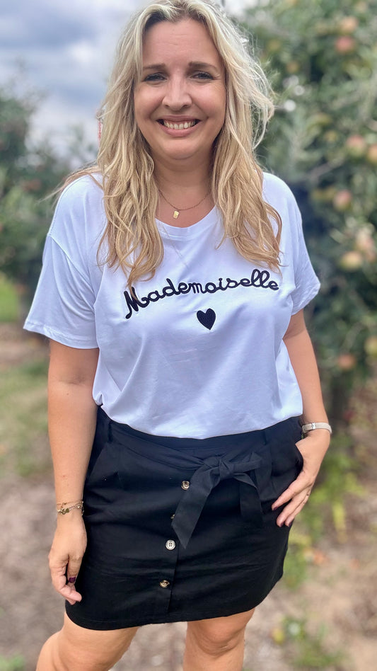 Mademoiselle shirt - zwart