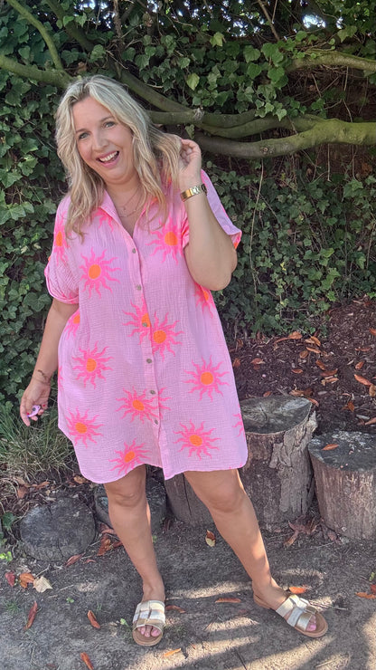 Sunshine Beach dress - Roze