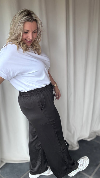 Satin broek - Zwart