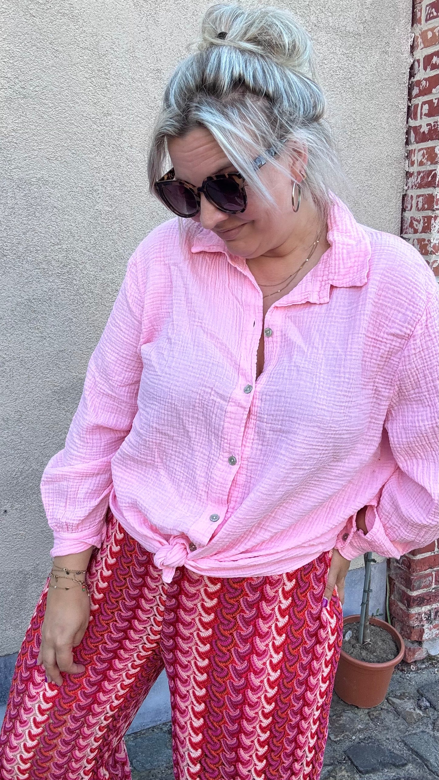 Tetra blouse - Roze