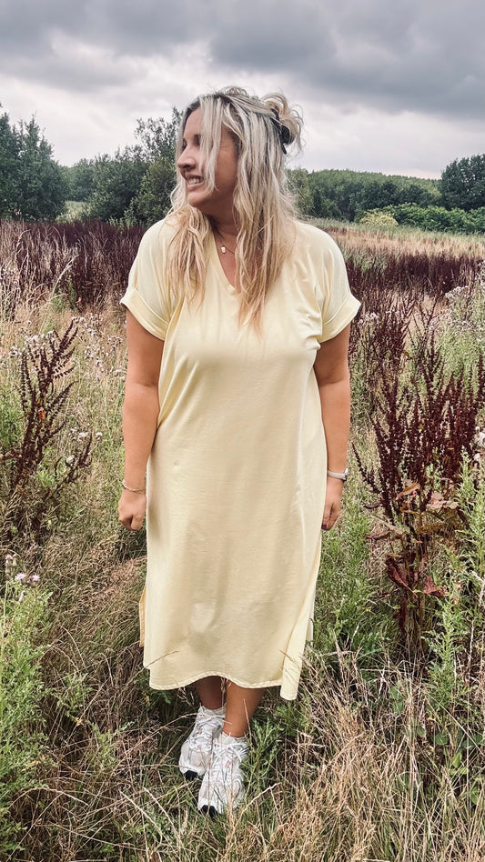 Essie shirtdress geel