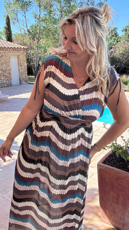 Every Woman Dress - Aztec glow (bruin/blauw)