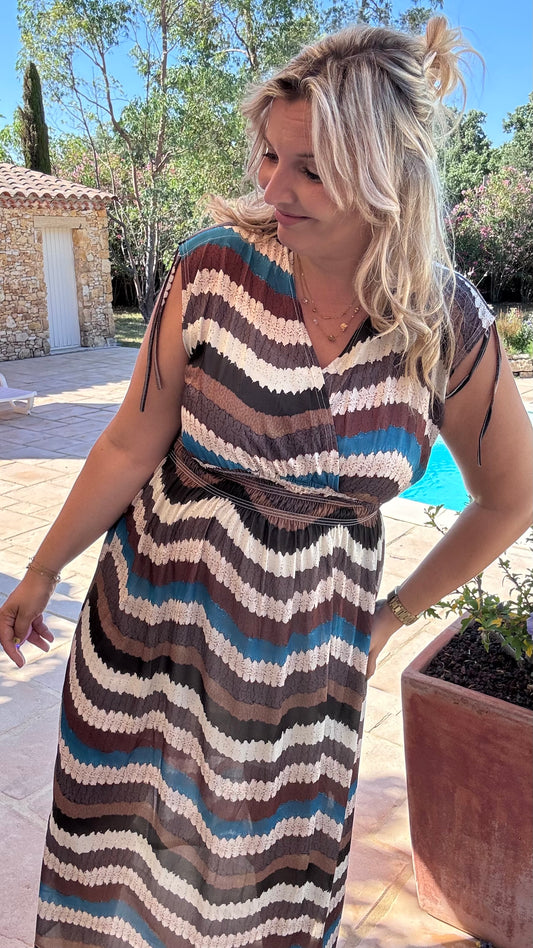 Every Woman Dress - Aztec glow (bruin/blauw)