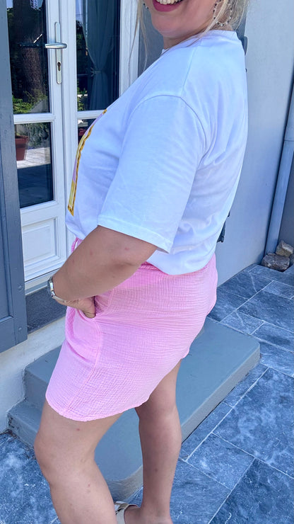 Tara short lichtroze