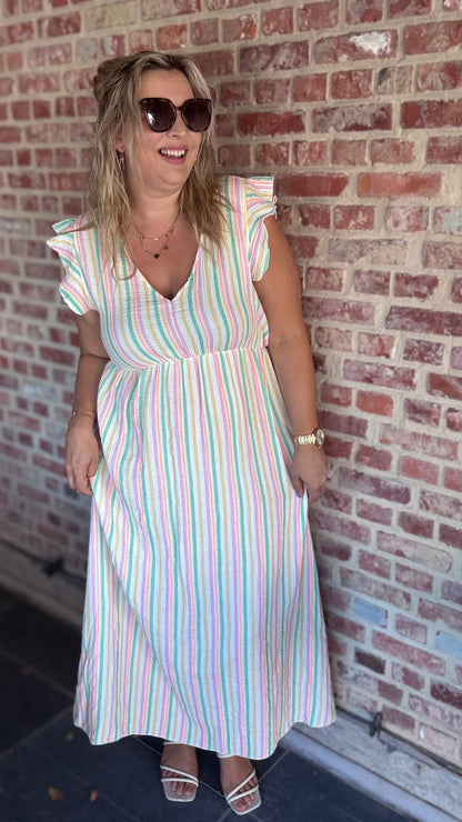 Golden hour dress - pastel
