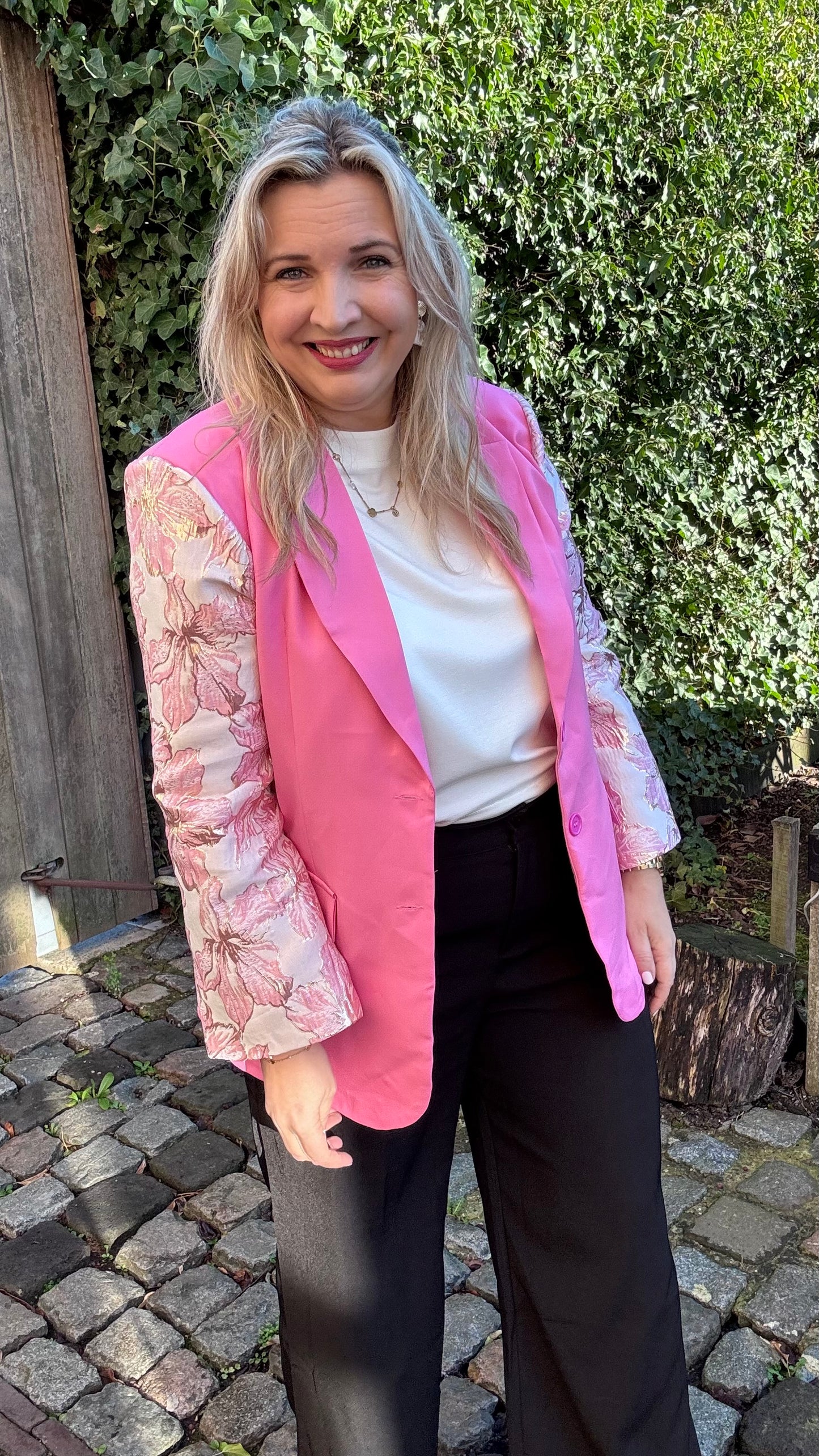 Cotton candy blazer - Roze
