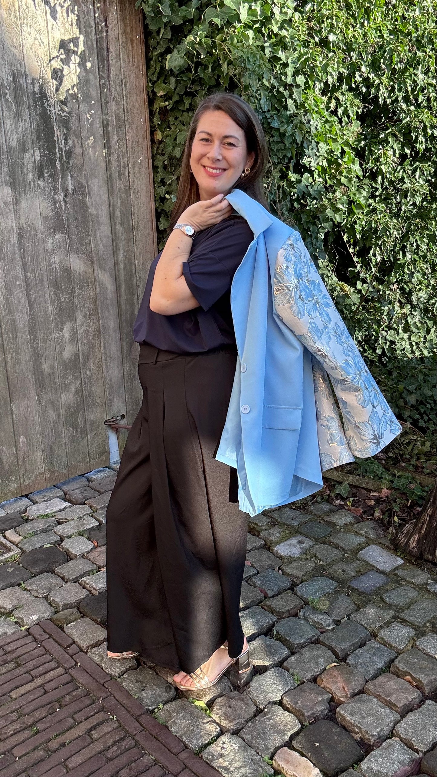 Cotton candy blazer - Blauw