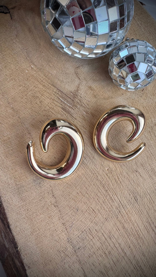 Roundround oorbellen