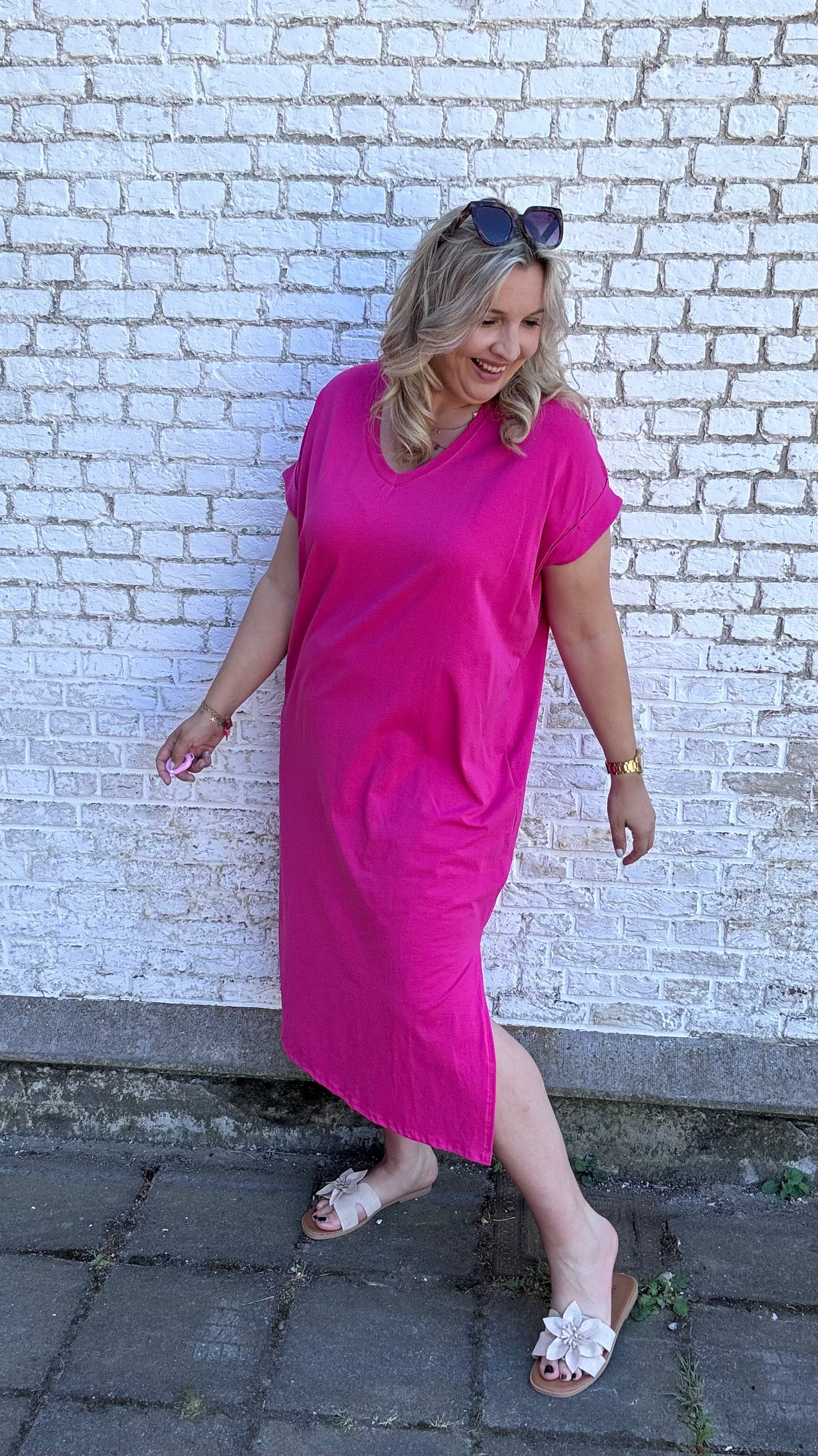Shauni shirtdress - Fuchsia