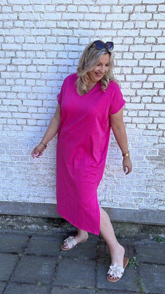 Shauni shirtdress - Fuchsia