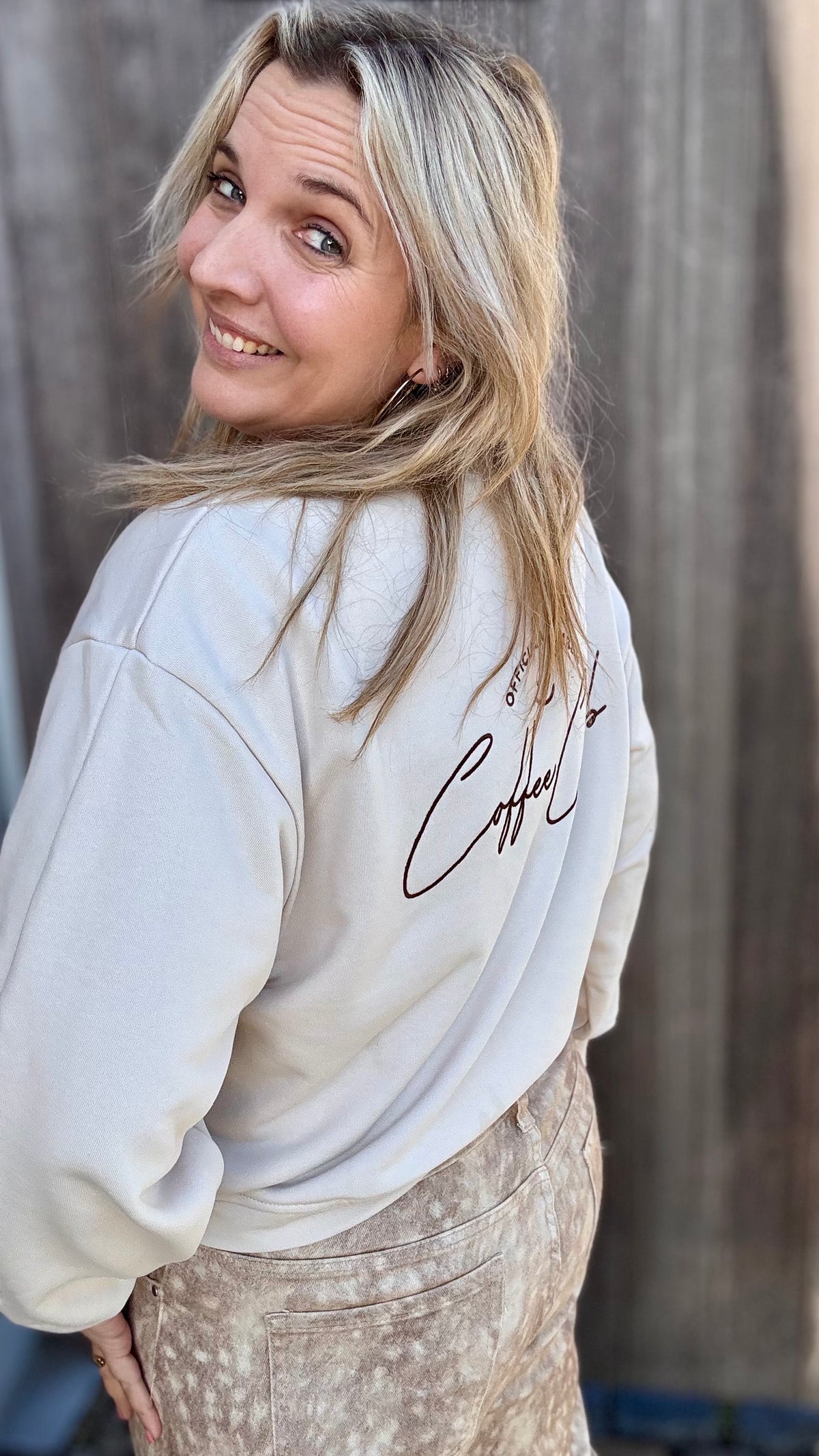 Coffee club sweater - Crème