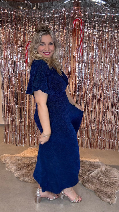 Luna glow jurk - Blauw