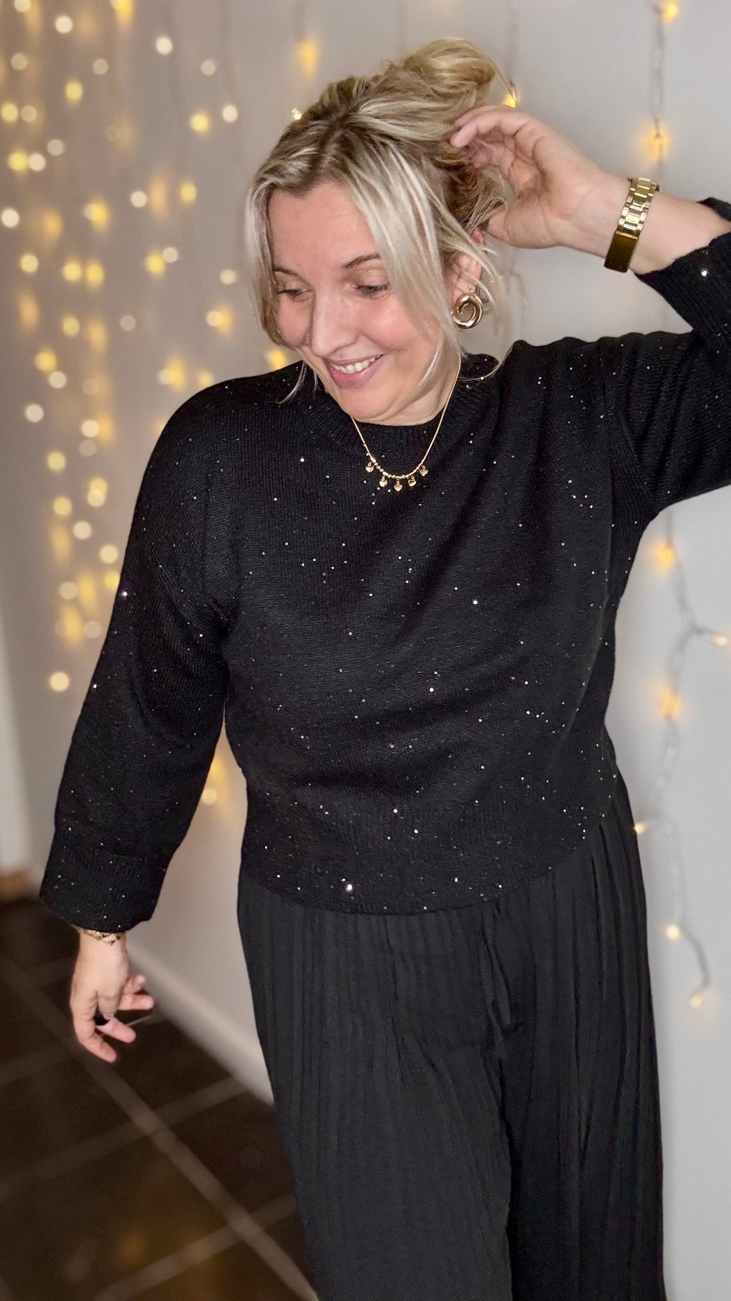 Sparkle trui - Zwart