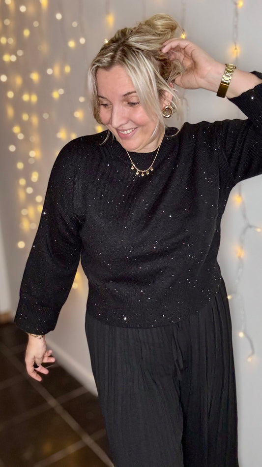 Sparkle trui - Zwart