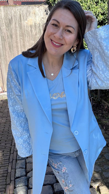 Bisous shirt - Blauw