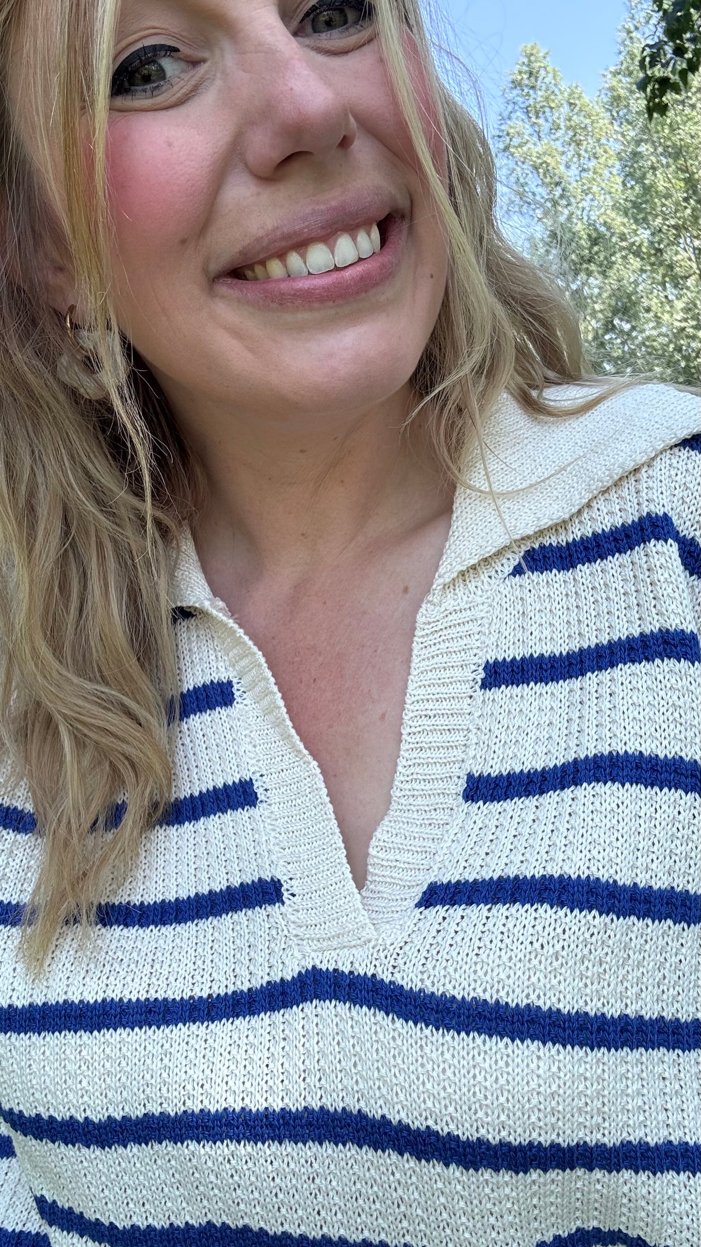 Riva polo - Wit/Blauw