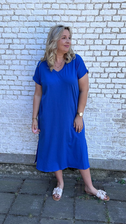 Shauni shirtdress - Kobaltblauw