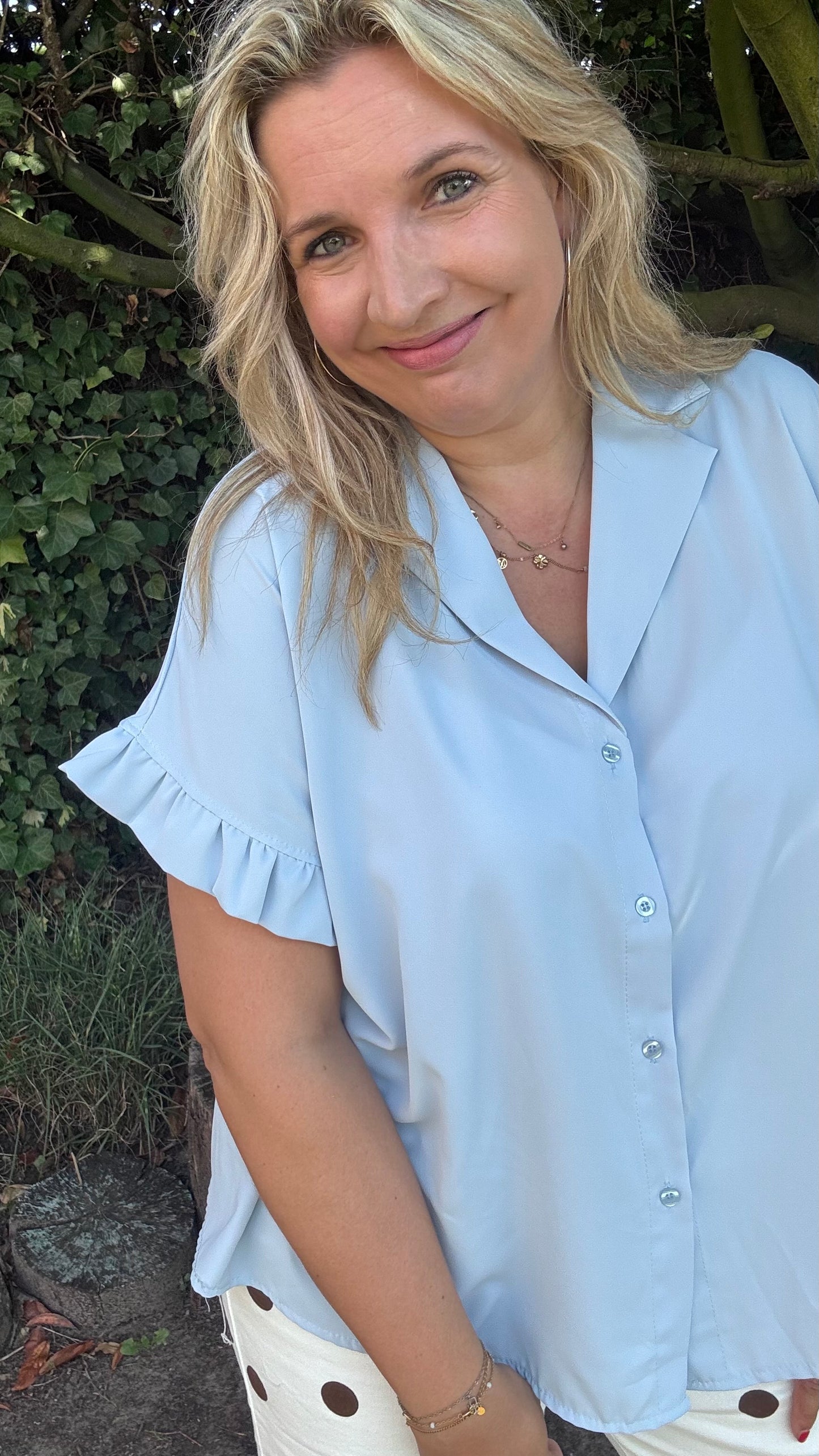 Tess blouse - lichtblauw