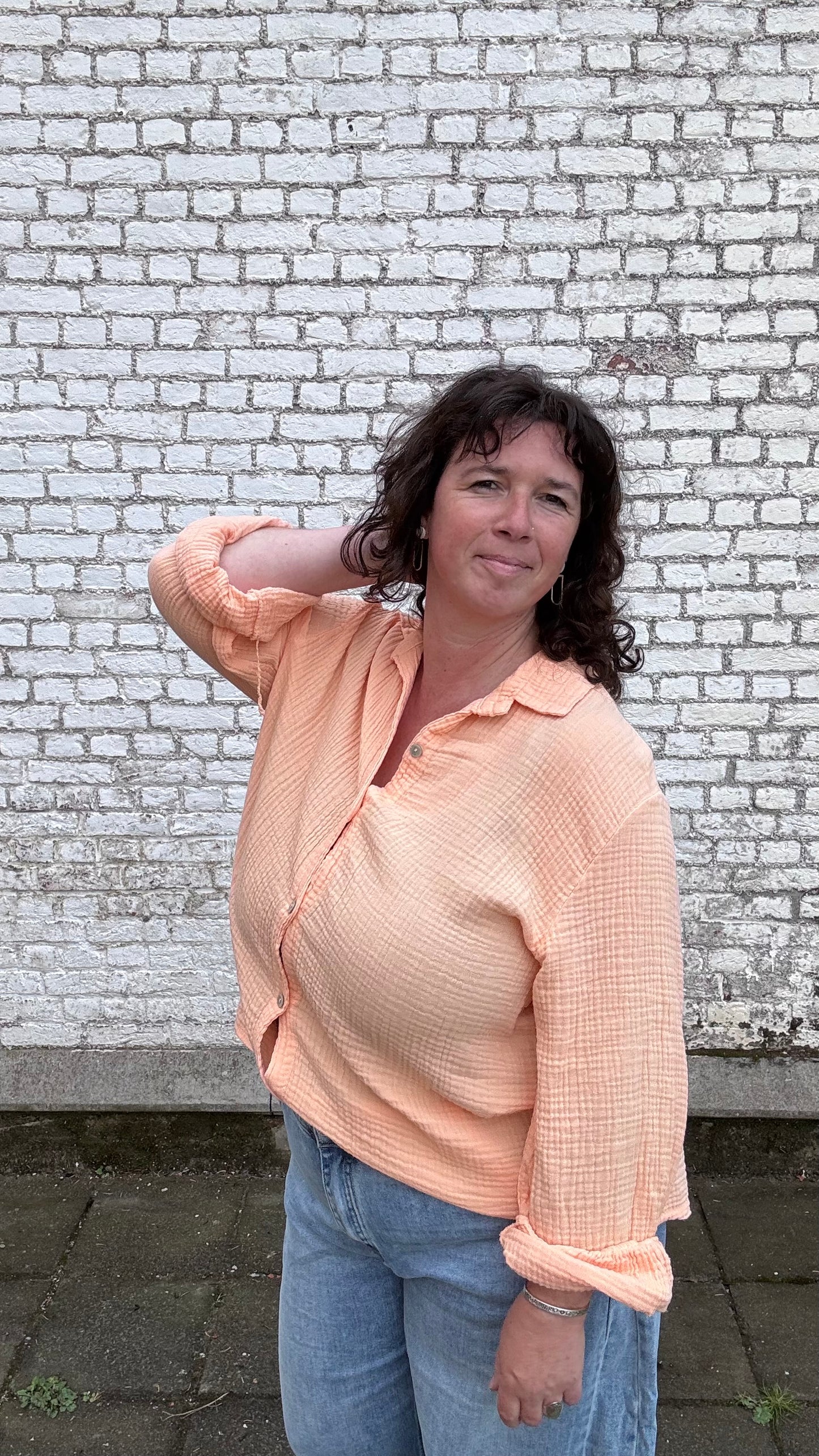 Tetra blouse - salmon