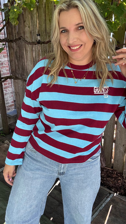 Giants sweater - blue/burgundy