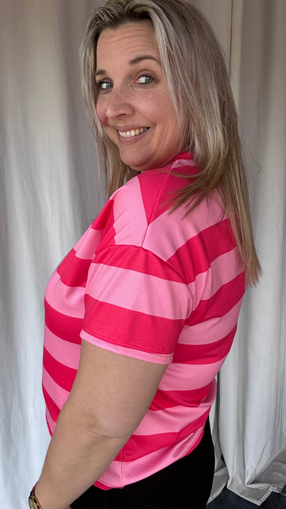 Cassie shirt - roze/fuchsia