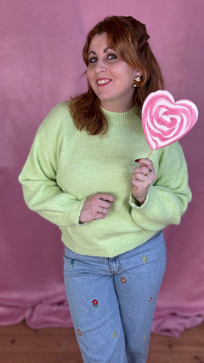 Lollipop trui - Lime
