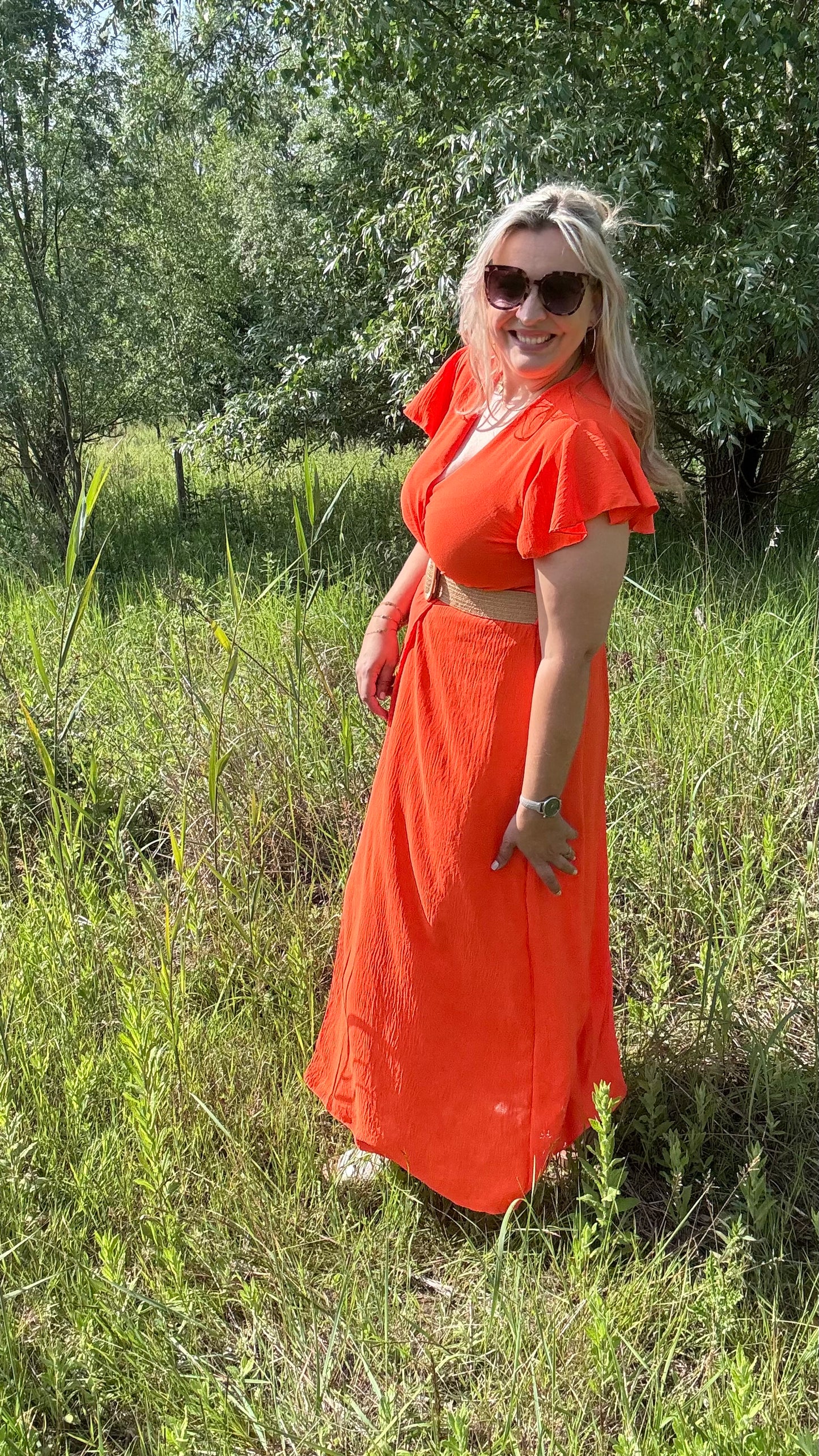 Luka dress oranje