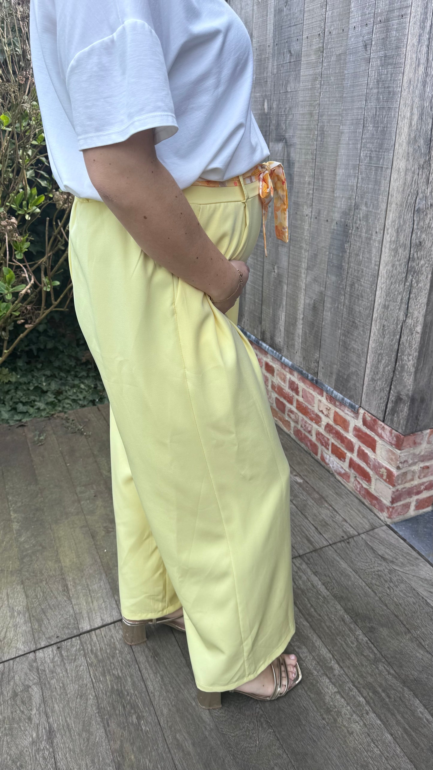 Mona broek - butteryellow