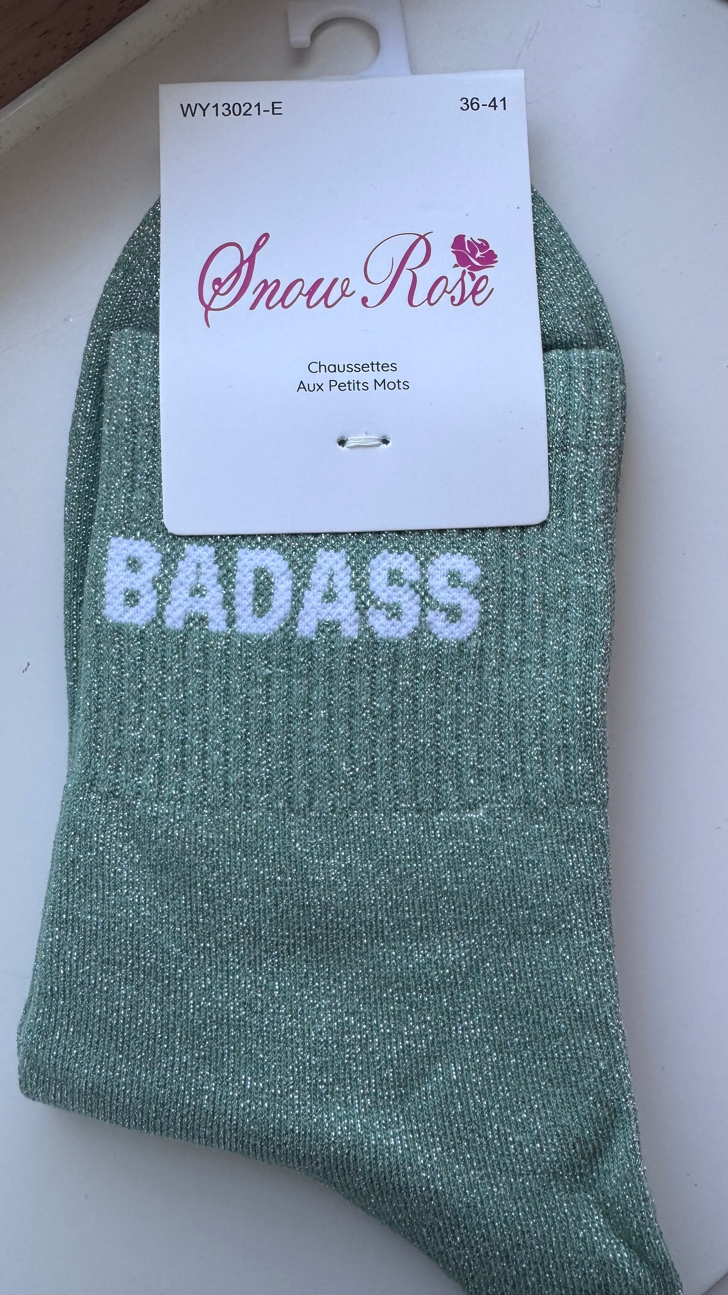 Quote sokken: Badass lichte kleuren