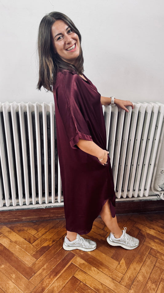 Jennifer dress - burgundy