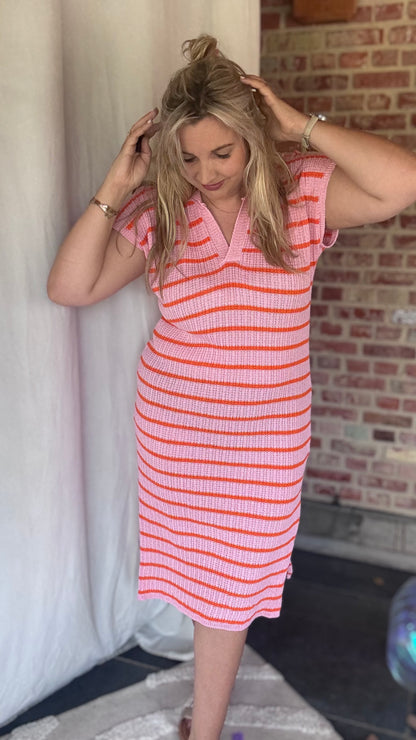 Coastal crochet roze